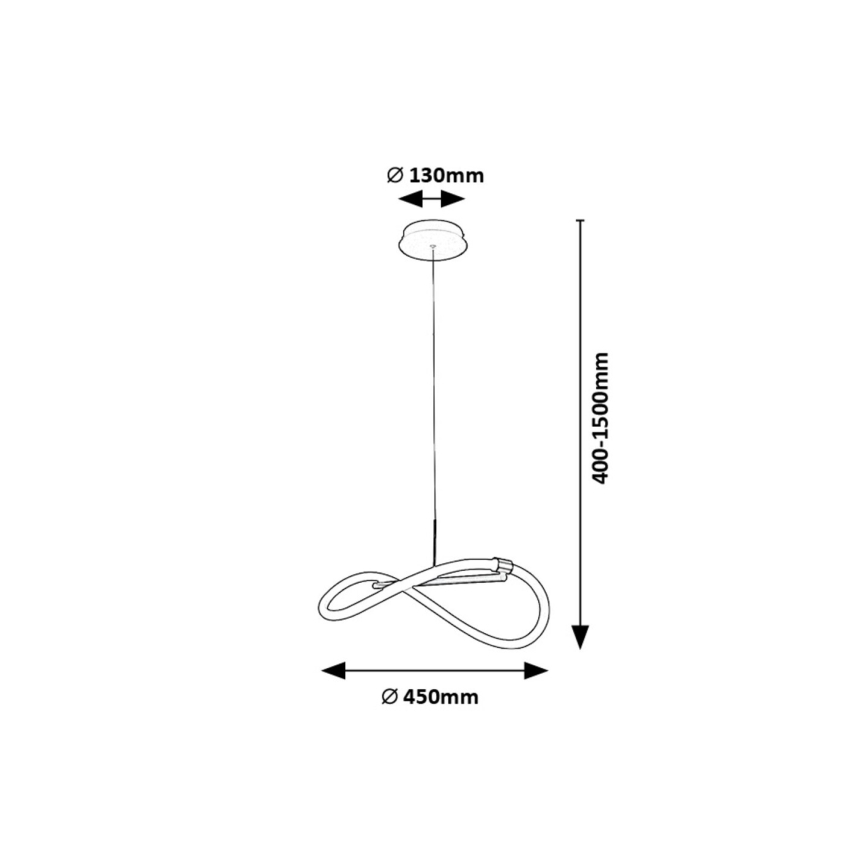 Rabalux - Lámpara LED colgante LED/15W/230V 4000K