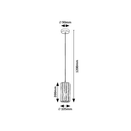 Rabalux - Lámpara colgante 1xE27/40W/230V