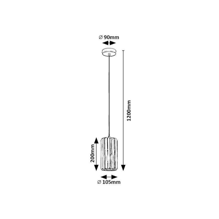 Rabalux - Lámpara colgante 1xE27/40W/230V