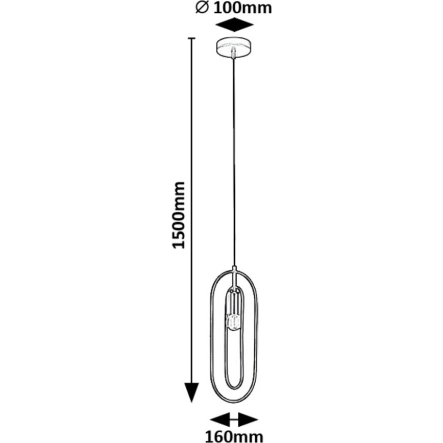 Rabalux - Lámpara colgante 1xE27/40W/230V