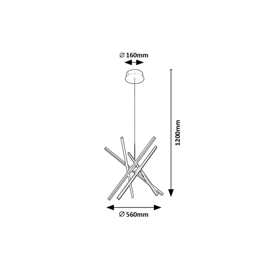 Rabalux - Lámpara LED colgante LED/48W/230V 4000K