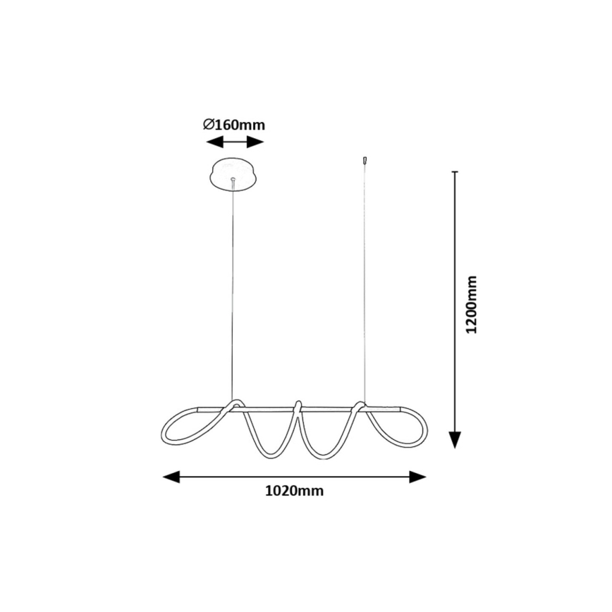 Rabalux - Lámpara LED colgante LED/40W/230V 4000K