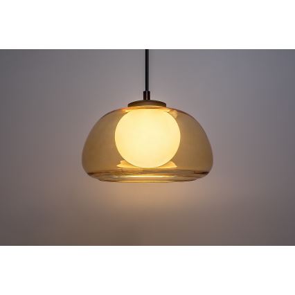 Rabalux - Lámpara colgante 1xG9/5W/230V marrón/ahumado