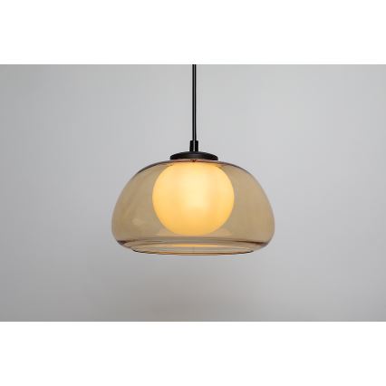 Rabalux - Lámpara colgante 1xG9/5W/230V marrón/ahumado