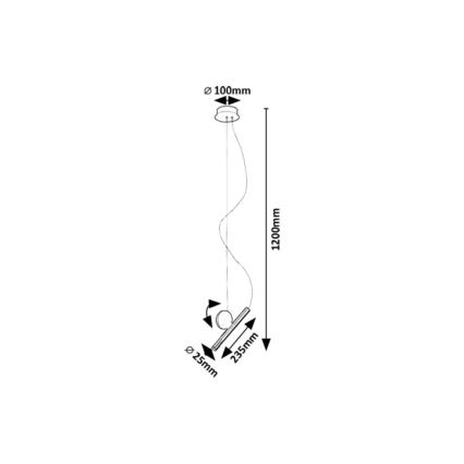 Rabalux - Lámpara LED colgante LED/3W/230V 3000K