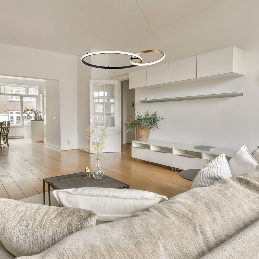 Rabalux - Lámpara LED colgante LED/36W/230V negro/dorado
