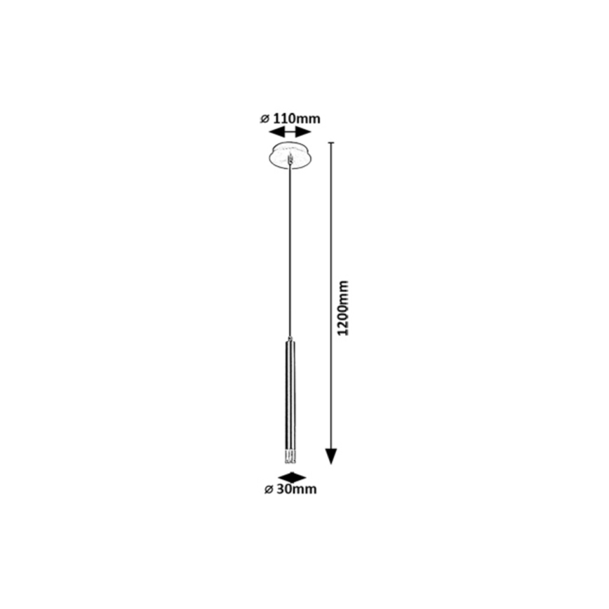 Rabalux - Lámpara colgante 1xG9/5W/230V negro