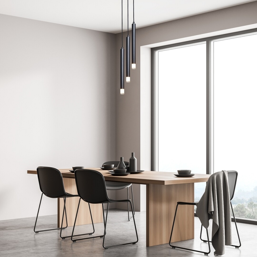 Rabalux - Lámpara colgante 3xG9/5W/230V negro