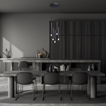 Rabalux - Lámpara colgante 5xG9/5W/230V negro