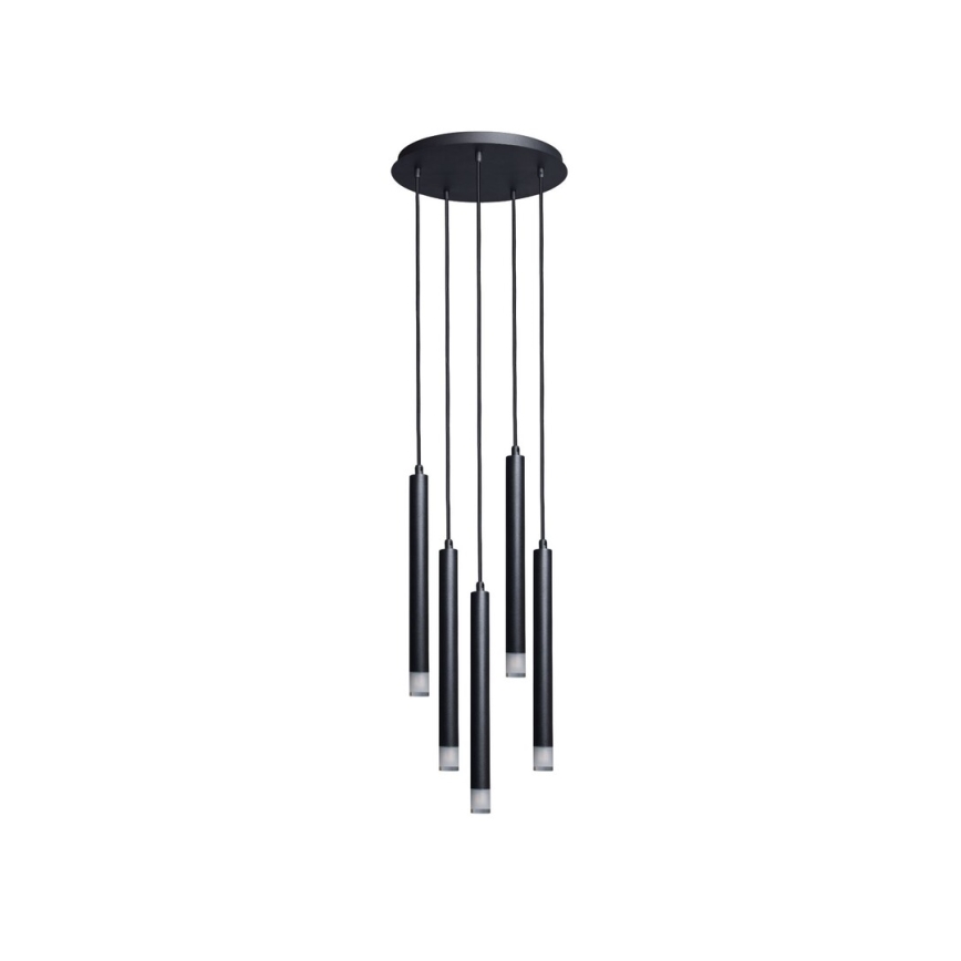 Rabalux - Lámpara colgante 5xG9/5W/230V negro