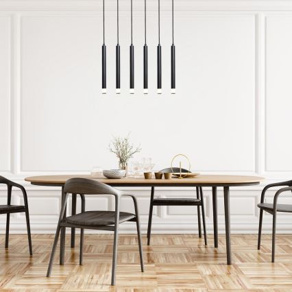 Rabalux - Lámpara colgante 6xG9/5W/230V negro