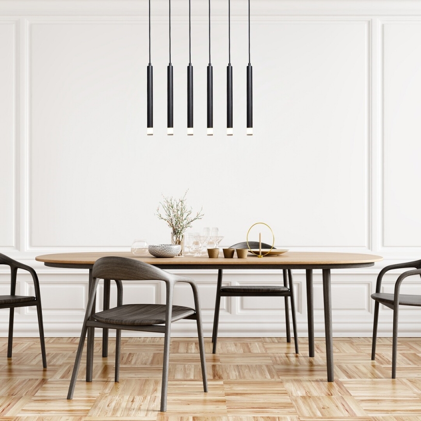 Rabalux - Lámpara colgante 6xG9/5W/230V negro