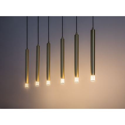 Rabalux - Lámpara colgante 6xG9/5W/230V dorado