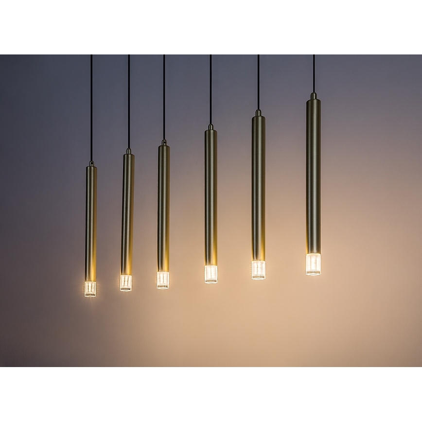 Rabalux - Lámpara colgante 6xG9/5W/230V dorado