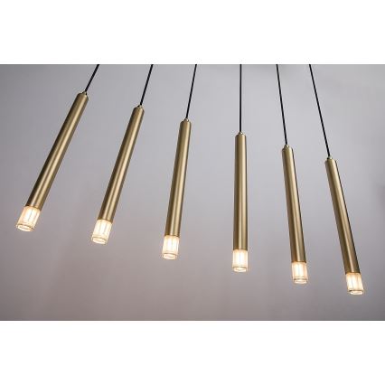 Rabalux - Lámpara colgante 6xG9/5W/230V dorado