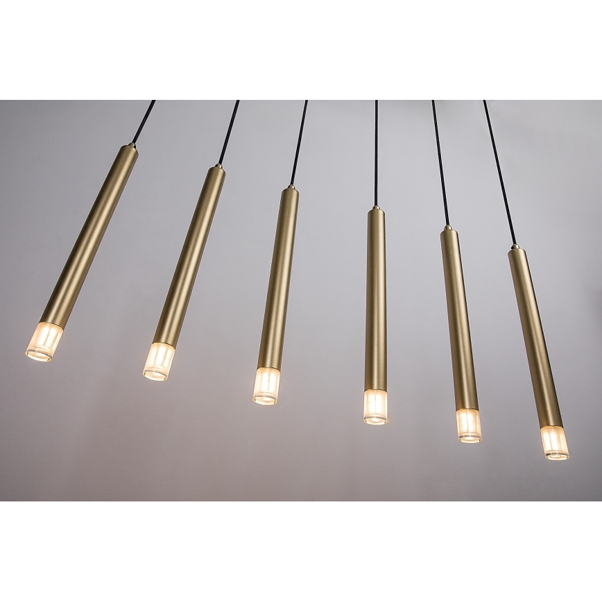 Rabalux - Lámpara colgante 6xG9/5W/230V dorado