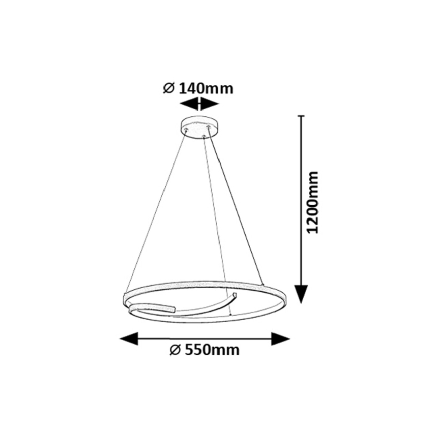 Rabalux - Lámpara LED colgante LED/40W/230V 4000K