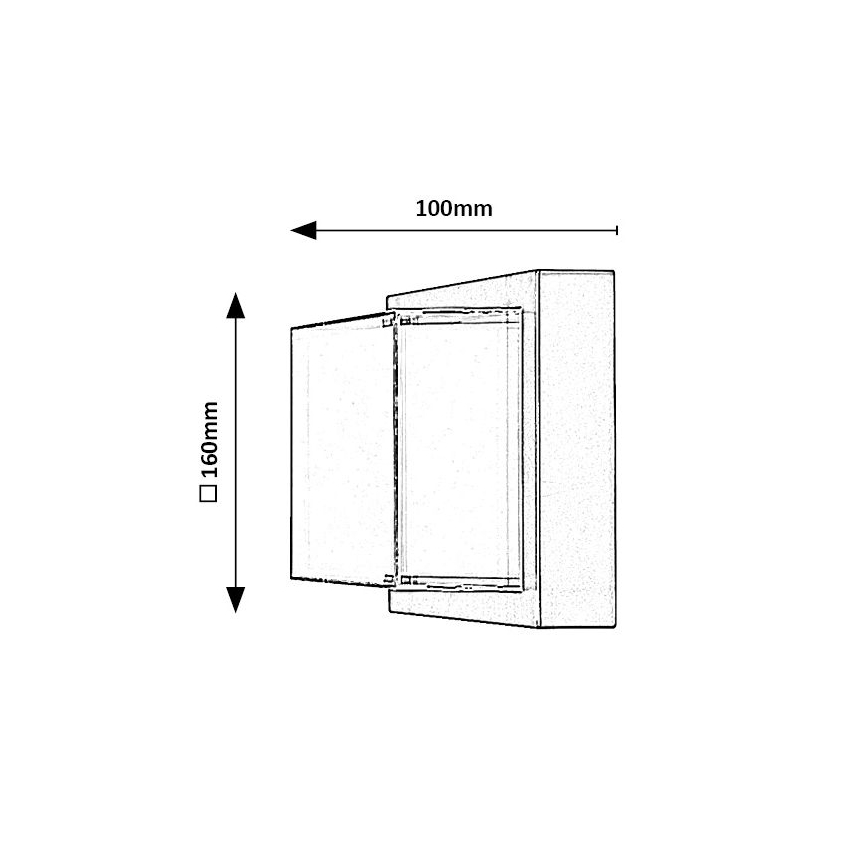 Rabalux - LED RGBW Aplique de exterior regulable LED/10W/230V IP54 Wi-Fi Tuya