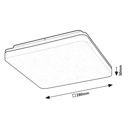 Rabalux - Plafón LED de baño LED/24W/230V IP54