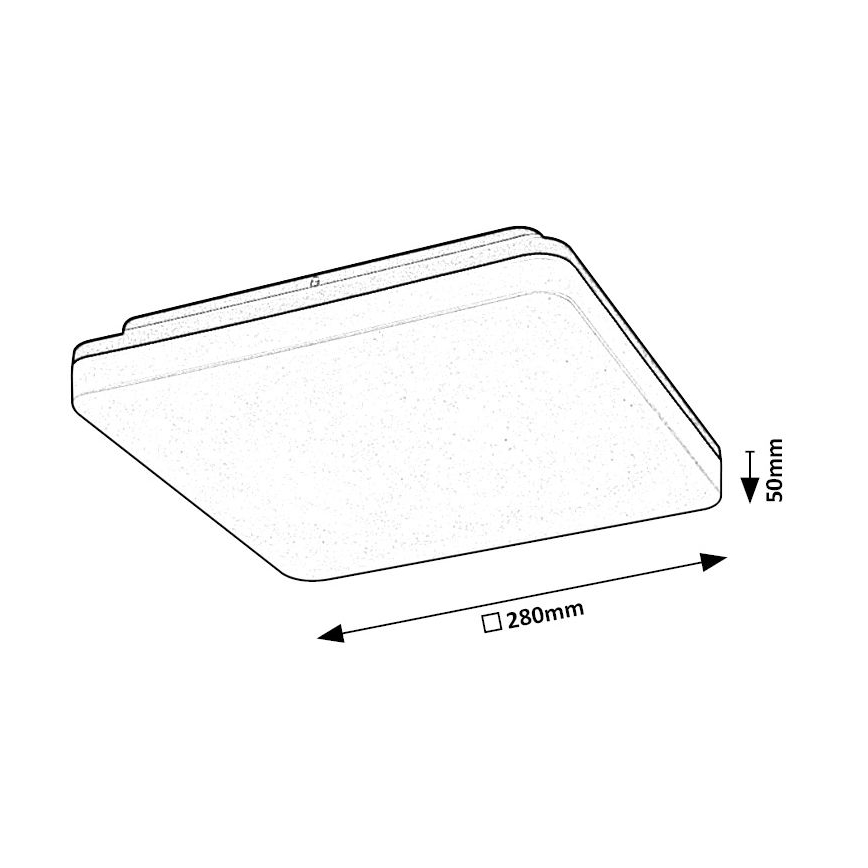 Rabalux - Plafón LED de baño LED/24W/230V IP54
