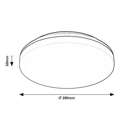 Rabalux - Plafón LED de baño LED/24W/230V IP54