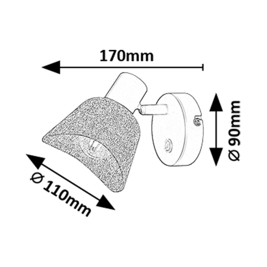 Rabalux - Foco de pared 1xE14/10W/230V