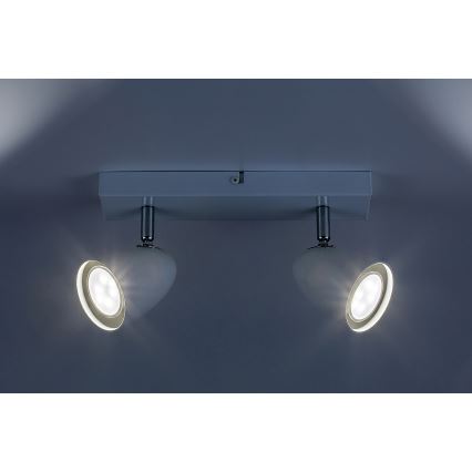 Rabalux - Foco 2xGU10/5W/230V blanco