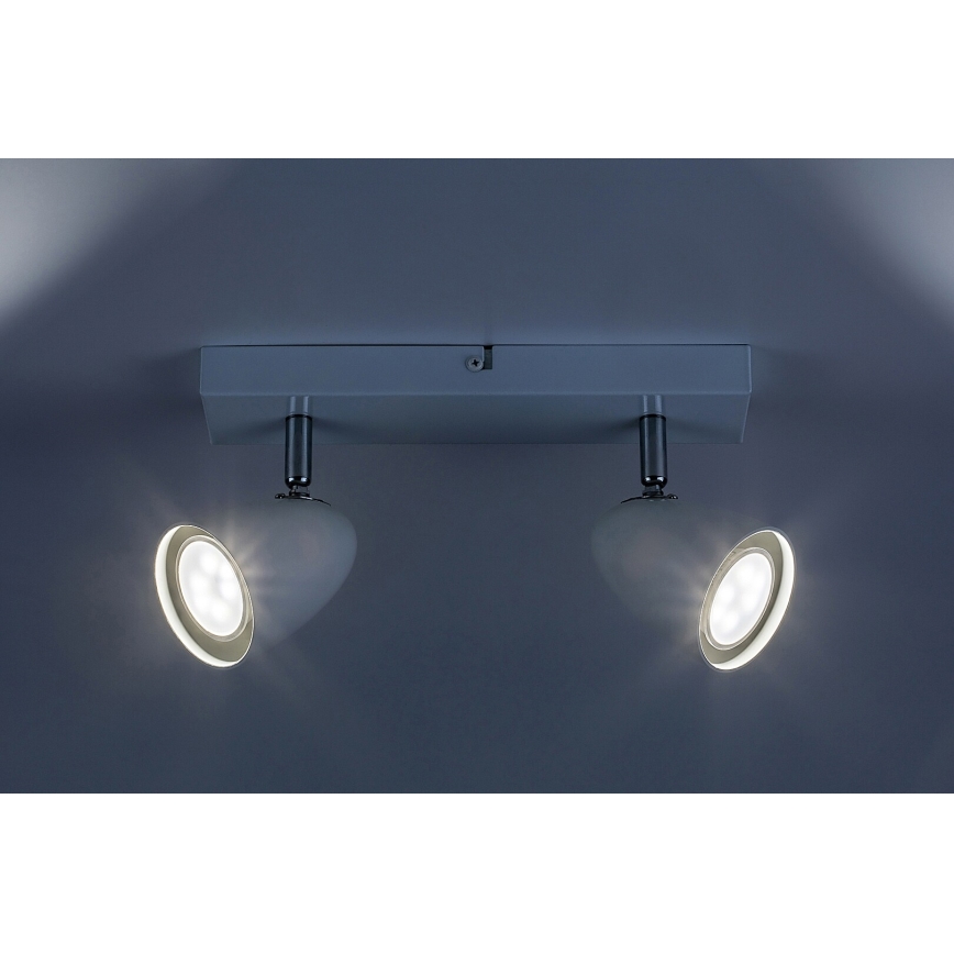 Rabalux - Foco 2xGU10/5W/230V blanco