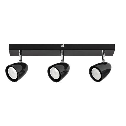 Rabalux - Foco 3xGU10/5W/230V negro