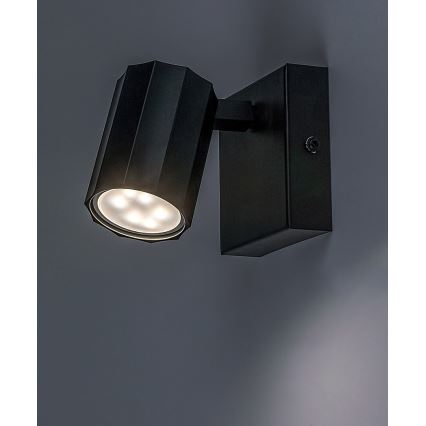 Rabalux - Foco de pared 1xGU10/5W/230V negro
