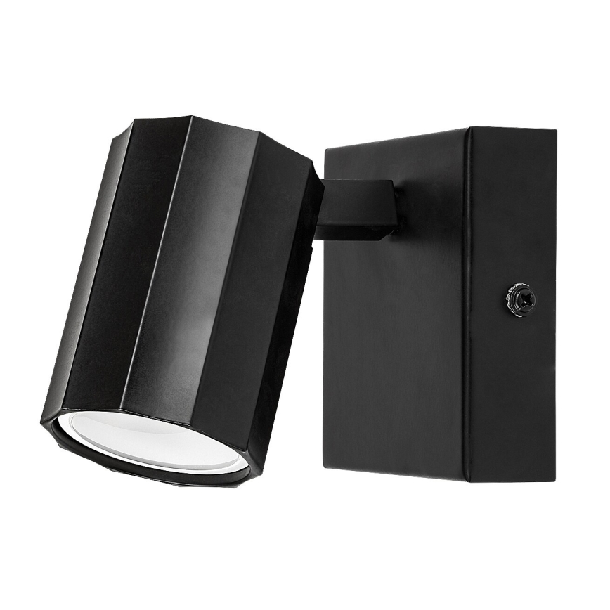 Rabalux - Foco de pared 1xGU10/5W/230V negro