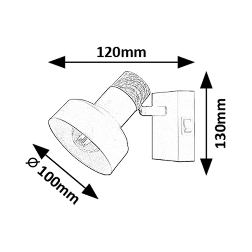Rabalux - Foco de pared 1xE14/15W/230V