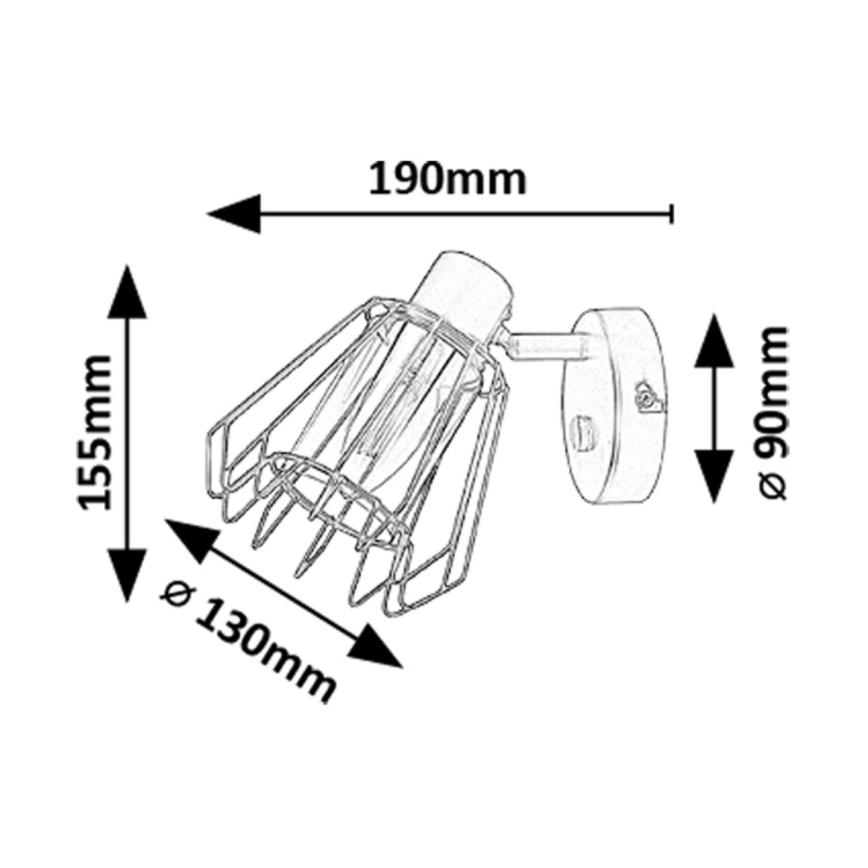 Rabalux - Foco de pared 1xE14/40W/230V