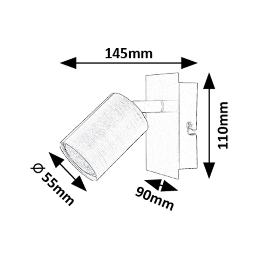 Rabalux - Foco de pared 1xGU10/15W/230V