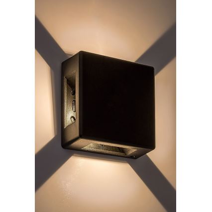 Rabalux - Aplique de exterior LED/6W/230V IP54 negro