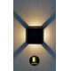 Rabalux - Aplique de exterior LED/6W/230V IP54 negro