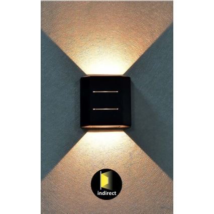 Rabalux - Aplique de exterior LED/6W/230V IP54 negro