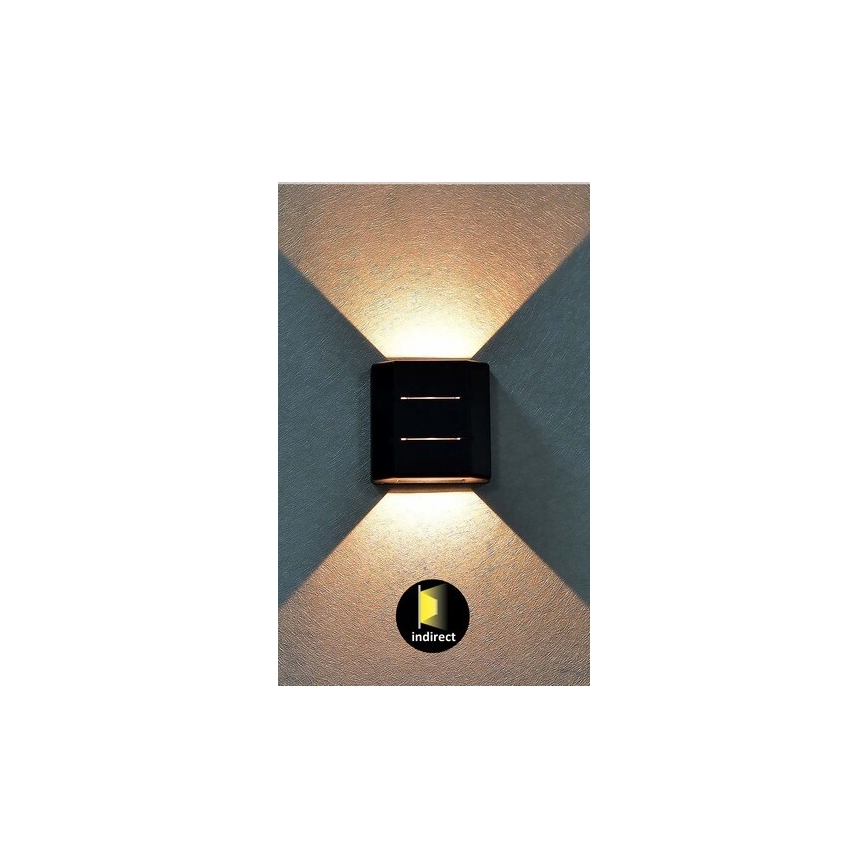 Rabalux - Aplique de exterior LED/6W/230V IP54 negro