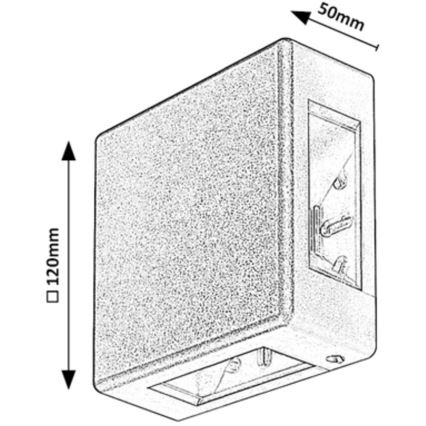 Rabalux - Aplique LED de exterior LED/6W/230V IP54 blanco