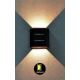 Rabalux - Aplique LED de exterior LED/6W/230V IP54 negro