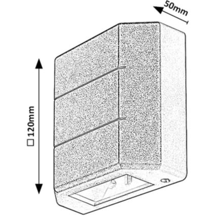 Rabalux - Aplique LED de exterior LED/6W/230V IP54 blanco