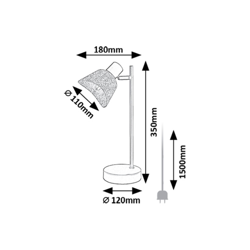 Rabalux - Lámpara de mesa 1xE14/10W/230V