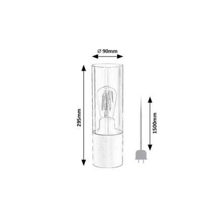 Rabalux - Lámpara de mesa 1xE27/25W/230V