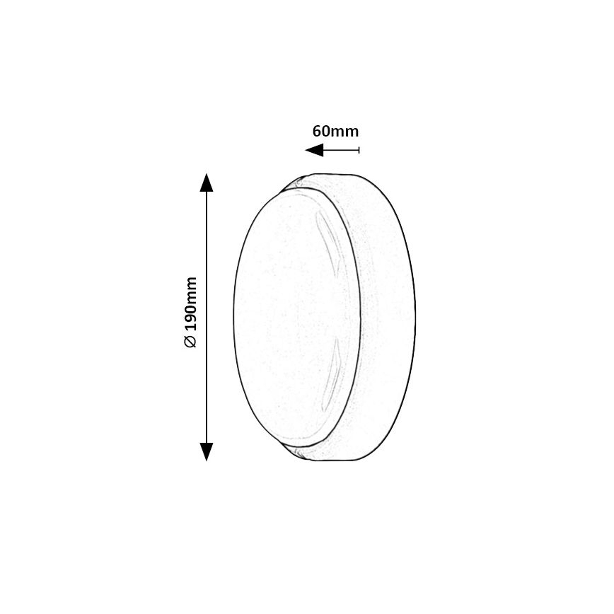 Rabalux - Plafón LED de exterior LED/15W/230V IP54 blanco
