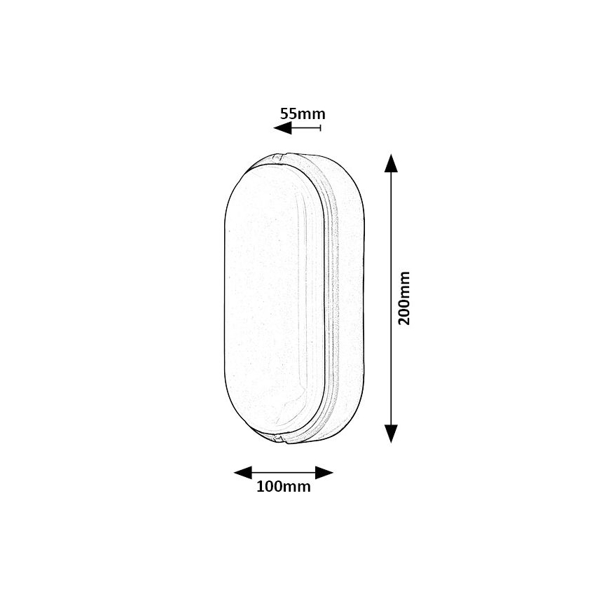 Rabalux - Plafón LED de exterior LED/15W/230V IP54 negro