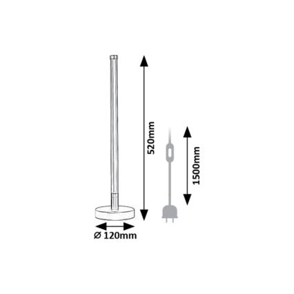 Rabalux - Lámpara de mesa LED LED/8W/230V 3000K