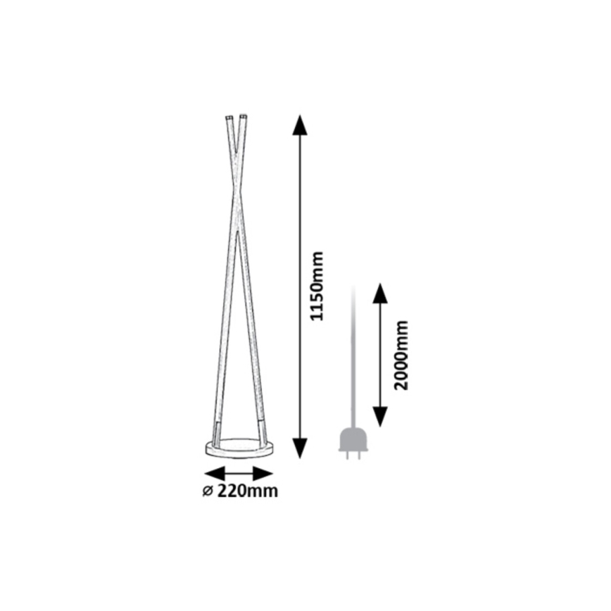 Rabalux - Lámpara LED de pie LED/28W/230V 3000K