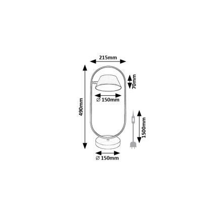Rabalux - Lámpara de mesa LED LED/6W/230V 3000K