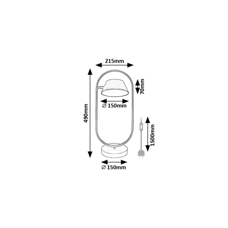 Rabalux - Lámpara de mesa LED LED/6W/230V 3000K