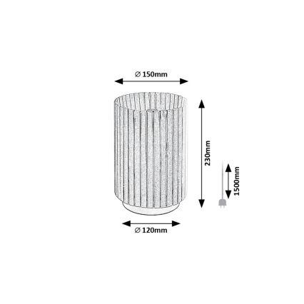 Rabalux - Lámpara de mesa 1xE27/6W/230V